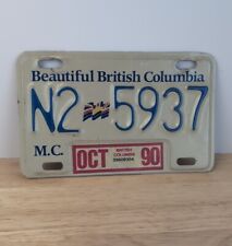 Beautiful British Columbia Motorcycle License Plate picture