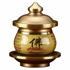 1pcs 10cm copper heart sutra Holy water Cup worship bowl temple worship buddha picture