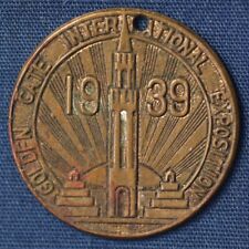 1939 Golden Gate Exposition San Francisco Tower of the Sun Tag Medallion picture