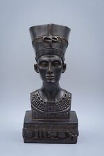 statue of Egyptian Queen Nefertiti Bust black heavy solid stone - Ancient Egypt picture