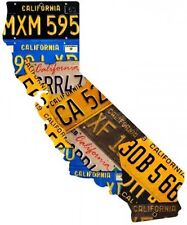 California License Plate Plasma Cut Metal Sign ( 28