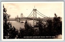 RPPC SF San Francisco Oak Bay Bridge YB Island CA California PostCard  - C7 picture