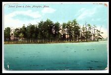 Abington MA Postcard Island Grove and Lake Scenic View Posted  pc239 picture