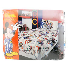 Vintage Walter Disney Pacific Twin Sheet Set Mickey Mouse Having Fun NOS New picture