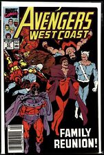 1990 The West Coast Avengers #57 Newsstand Marvel Comic picture