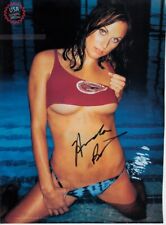 Amanda Beard autographed signed autograph sexy 2004 FHM magazine full page photo picture