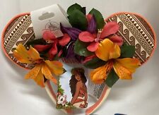 BNWT Disney Moana Floral Minnie Mouse Ears Headband Flower Adult Size picture