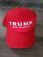 DONALD TRUMP OFFICIAL HAT TRUMP SAVE AMERICA New RED & WHITE NEW RARE picture