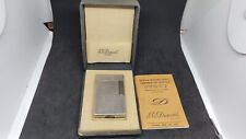Vintage S.T.Dupont Gas Lighter line 1L Silver with box picture