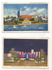 2 Chicago IL Postcard Illinois 1933 Exposition Hall of Science picture