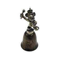 Vintage Walt Disney Mickey Mouse Marching Band Brass Pewter Bell picture