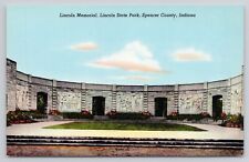 Lincoln Memorial Lincoln State Park Spencer County Indiana Unposted Postcard picture