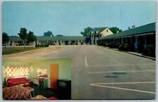 Vtg Pleasantville New Jersey NJ Sherry's Motel View Of Room 1950s Postcard picture