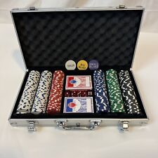 300PCS Poker Chip Set Aluminum Case Card 11.5g Chip for Texas Holdem gamer picture