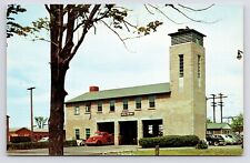 c1950s~Sampson Air Force Base~Geneva New York NY~Fire Station~VTG Postcard picture