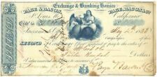 Page, Bacon and Co. - Exchange and Banking Houses - 1852 or 1853 Check - Banking picture