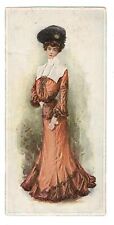 Antique Victorian Trade Card The Delineator Magazine 3x5.75 inches Lady Dress picture