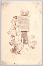 Rare Postcard~ William Bradford's Thanksgiving Proclamation~  Plymouth Colony picture