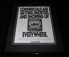 1989 South Florida Toyota Dealers Framed 11x14 ORIGINAL Vintage Advertisement picture