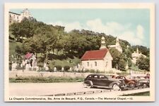 c1940s~Sainte Anne de Beaupré~Quebec~Chapelle Commémorative~Vintage Postcard picture