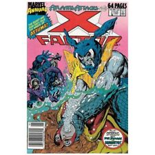 X-Factor (1986 series) Annual #4 Newsstand in VF minus cond. Marvel comics [h@ picture