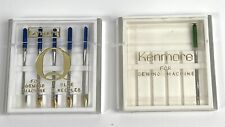 Vintage Sears Kenmore Sewing Machine Needles Q 5 Blue 1 Green in Case picture