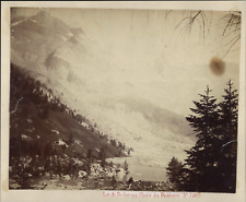 Switzerland, Alps, Les Diablerets, Lake Derborence vintage albumen print, wet picture