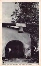San Juan CA Bautista Mission El Camino Real California 1940s Vtg Postcard B14 picture