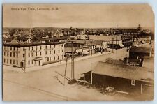 Larimore North Dakota ND Postcard RPPC Photo Bird's Eye View 1910 Posted Antique picture