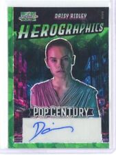 2024 DAISY RIDLEY LEAF METAL POP CENTURY HEROGRAPHICS GREEN AUTO #ED 1/1 picture