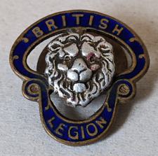 The Royal British Legion Vintage Enamel Lapel Badge Numbered 745273 picture