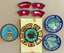 OLD BSA BOY SCOUTS PATCH GROUPING PIASA BIRD COUNCIL , CAMP , ACTIVITIES AWARD picture