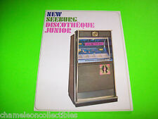 DISCOTHEQUE JR By SEEBURG 1965 ORIGINAL JUKEBOX PHONOGRAPH SALES PROMO FLYER  picture