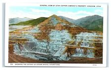 Postcard Utah Copper Company's Property, Bingham UT minerals stamp E26 picture
