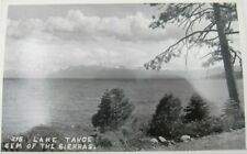Vintage RPCC Photo Lake Tahoe Gem of the Sierras Scenic Mountains Postcard(A172) picture