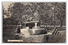 Newton KS Kansas Military Park Cannon 1898 Divided Back Postcard Posted 1910 picture