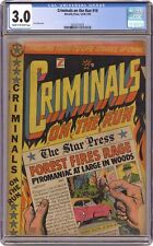 Criminals on the Run #10 CGC 3.0 1950 0352737018 picture