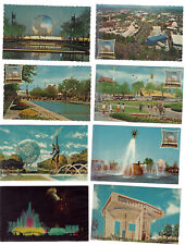 8 different unused 1964-1965 NY Worlds Fair postcards - see scans picture