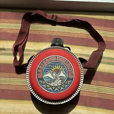 Vintage 1980's Marlboro Unlimited Red Canteen with Shoulder Strap picture
