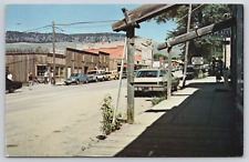 Virginia City Montana MT Street View Post Office Cars c1960s Vintage Postcard D1 picture