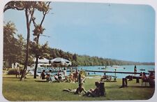 Forest Park, PA Unity House Lakefront & Swimming Area Vintage Chrome Postcard d3 picture