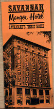 1970s Brochure Savannah GA Manger Finest Hotel Purple Tree Lounge Colony Dining picture