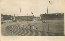 1920s Track meet Sports runners RPPC Photo Postcard 22-7561 picture