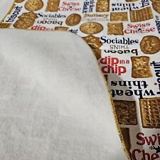 Nabisco Snacks Design Tablecloth Vinyl and Flannel Back 68