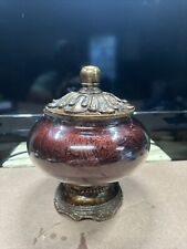 EXQUISITE VINTAGE CHINESE CLOISONNE JAR / URN 11” TALL picture