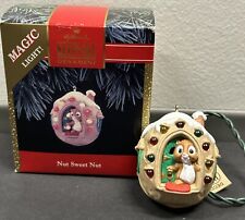 Vintage 1992 - Nut Sweet Nut - Hallmark Keepsake Ornament - Squirrel - Lights picture