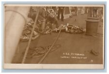 c1920's USS Pittsburgh Loading Ammunition RPPC Photo Unposted Vintage Postcard picture