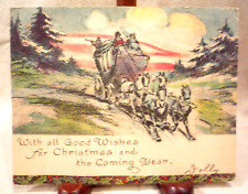 Antique 1920s  Christmas Card 