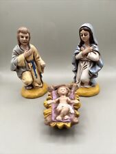 Vintage 1984 Ceramic Sandy Nativity Set picture