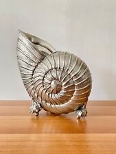 Beautiful Vintage Giovanni Patrini Pewter Shell Wine Cooler, Arthur Court Style picture
